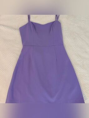 French Connection Lilac Spaghetti-Strap Mini Dress
